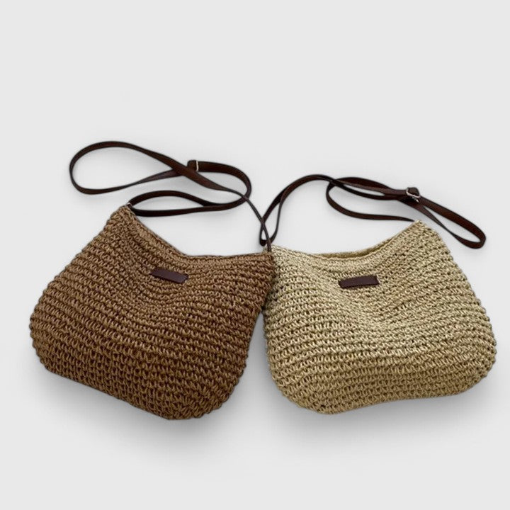 Women's Woven Structured Shoulder Bag for Summer (4)