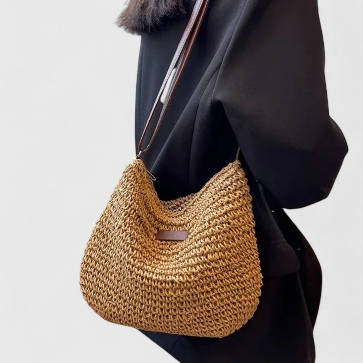 Women's Woven Structured Shoulder Bag for Summer (6)