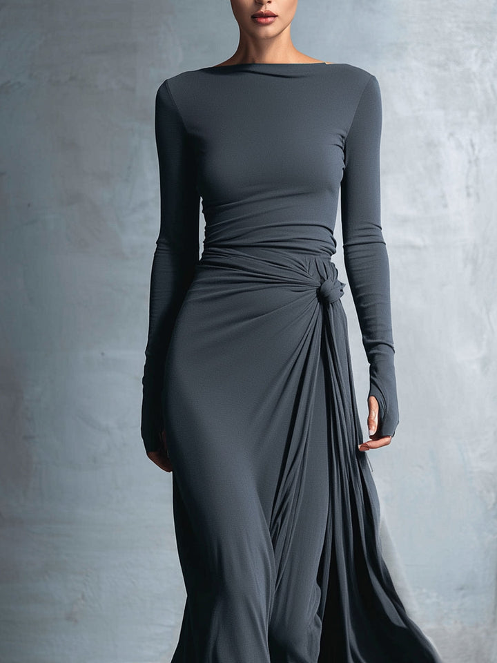 Women's Wrap Maxi Dress for Wedding Guests (6)